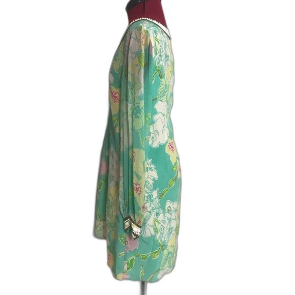 Lilly Pulitzer Madly Glamorous Harper Beaded Shift Dress 100% Silk Women Size 6 - Picture 5 of 15